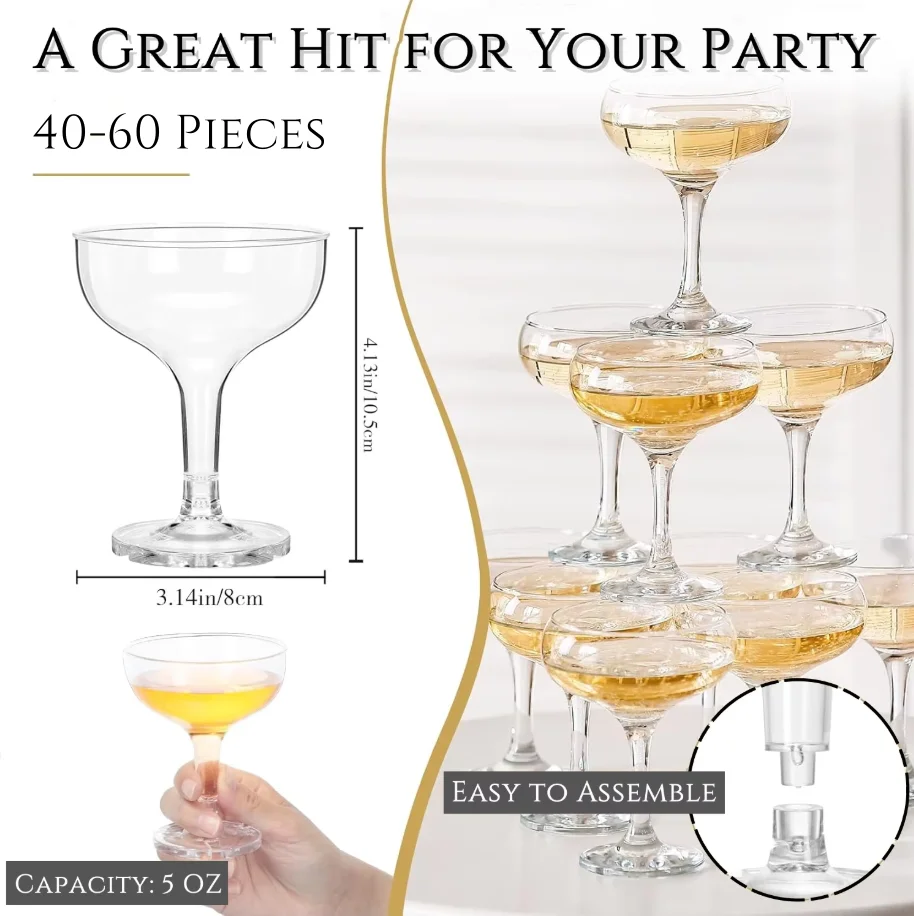 Tour à champagne en plastique - Champagne Tower Set avis et prix