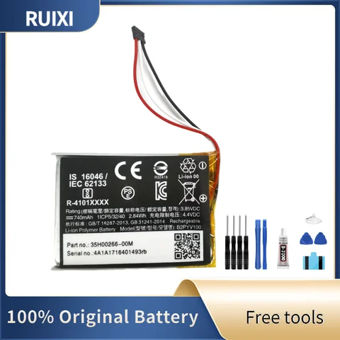 100% RUIXI Original Battery B2PYV100 Battery For HTC Vive Tracker Acumulator 3 Wire Plug 1ICP5/32/40 Batteries+Free Tools