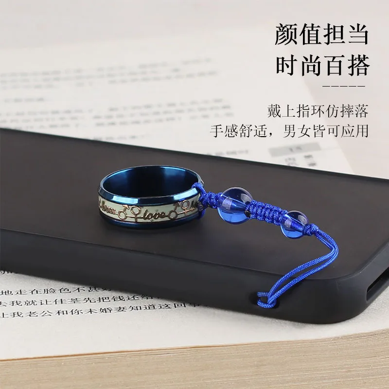 DIY accessories Mobile phone lanyard short male and female couples personalized mobile phone chain Chinese wind titanium steel d