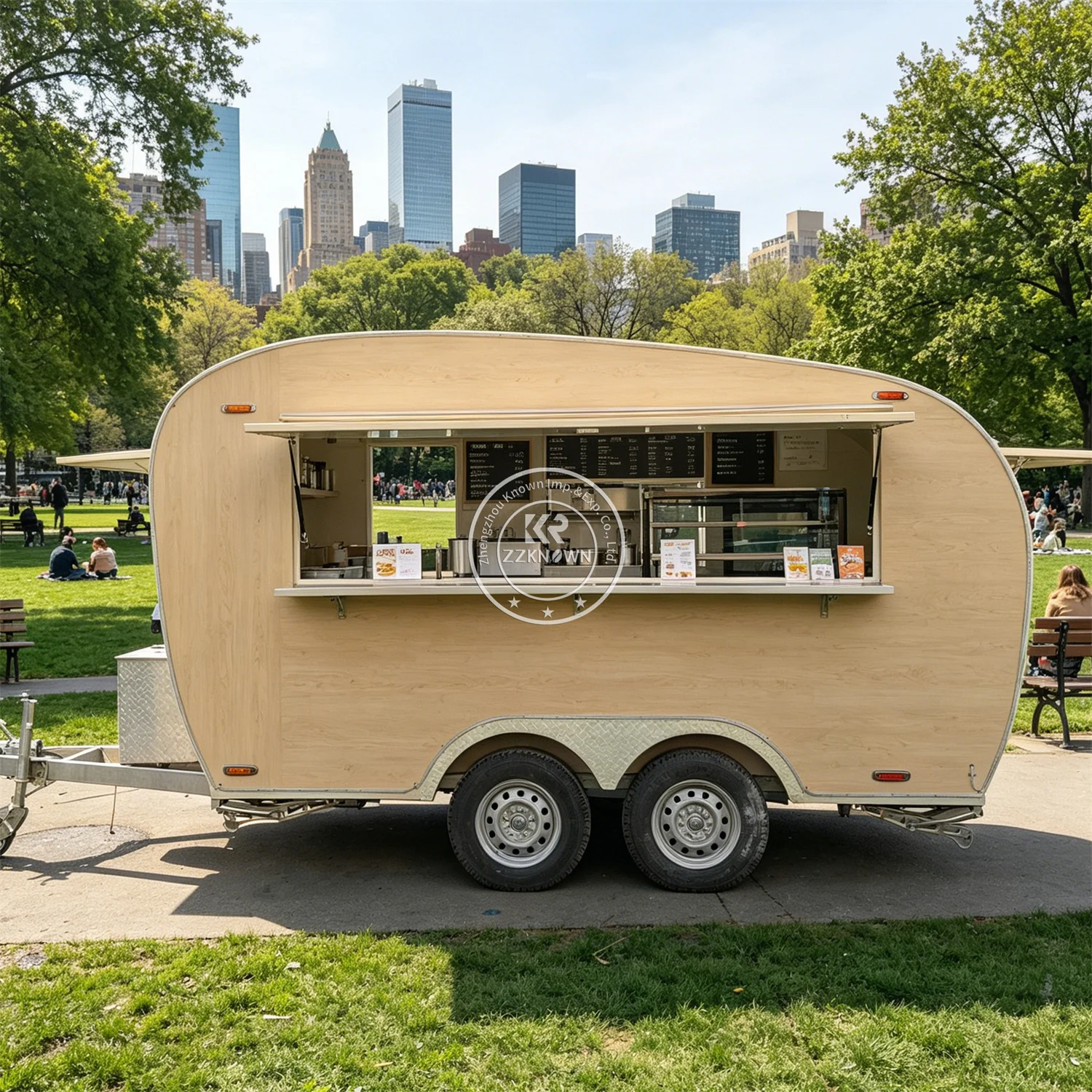 

DOT Approved Street Concession Food Trailer Van Mobile Coffee Juice Bar Snack Fast Food Truck Cart With Kitchen Equipment