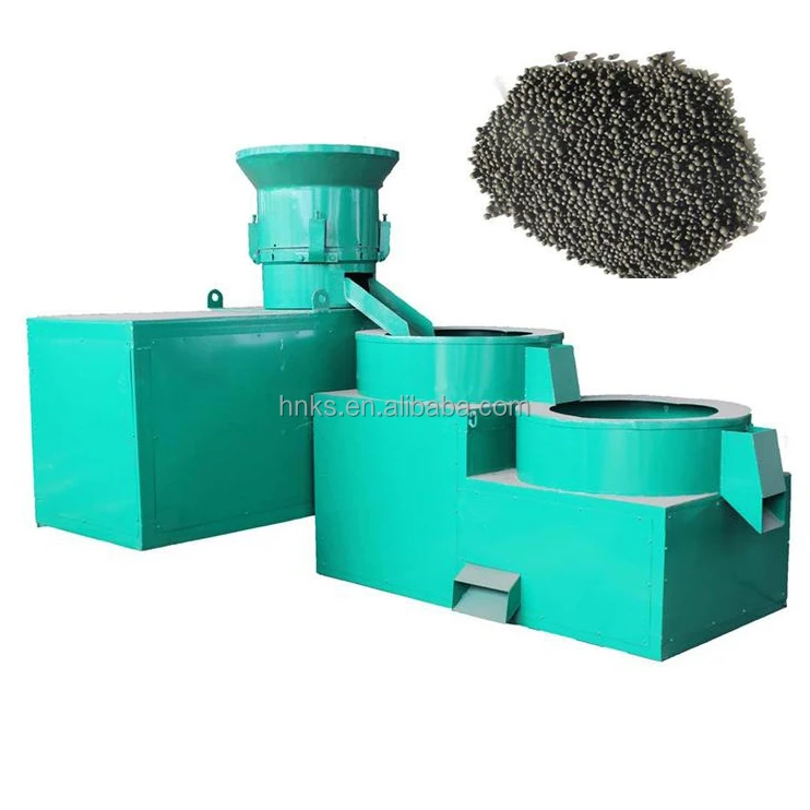 Chicken Manure Potassium Humate Organic Fertilizer Granulation Machine Round Fertilizer Granule Polishing Machine