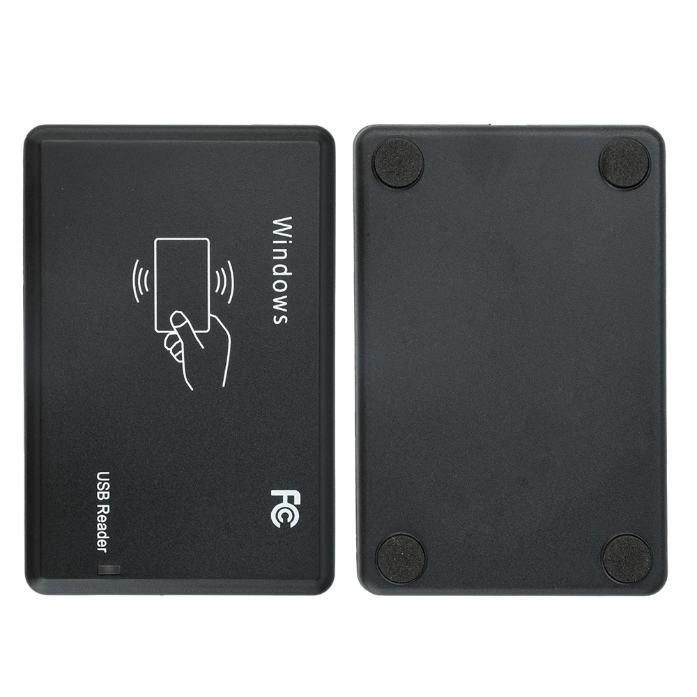 USB 125KHz RFID Card Reader Plug‑and‑Play No‑Driver TK4100 EM4100 Card Reader With Buzzer LED Indicator for Windows Linux Android System