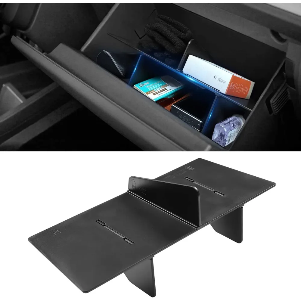 Glove Box Divider Center Console Organizer Storage Tray Compartment For Ford Maverick Glove Box Organizer 2022 2023 2024