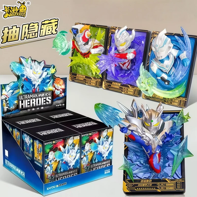 

Kayou Original Ultraman Blind Box Series Card Anime Rare Collection Cards Stereoscopic Cards Toy Gifts