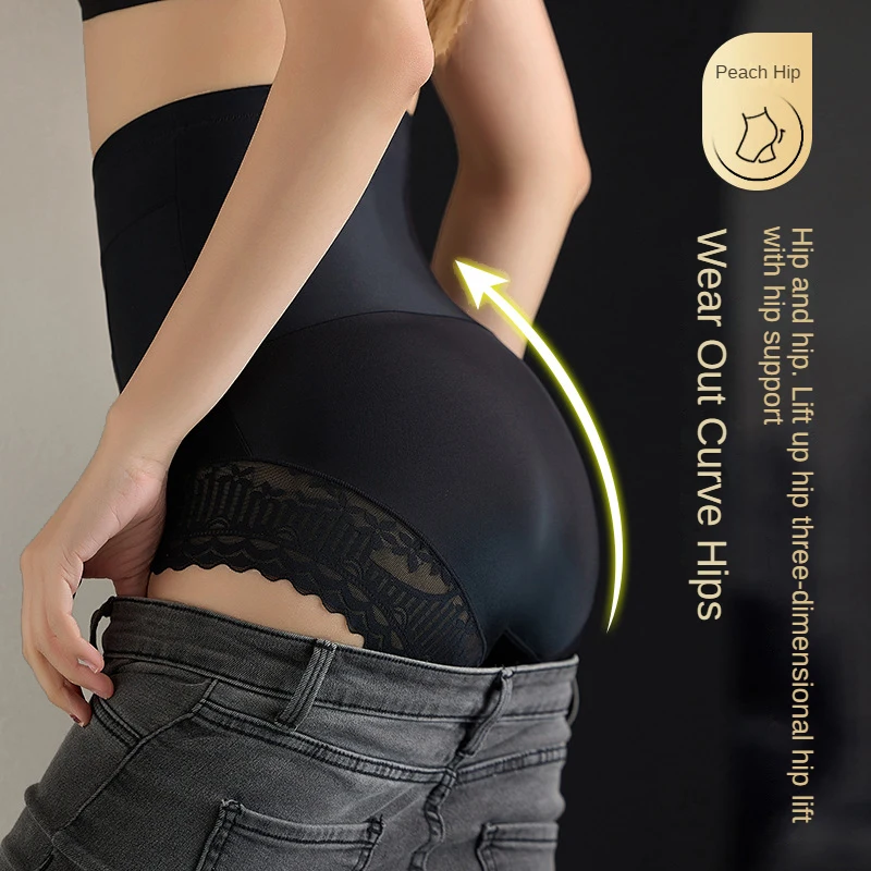 Mutandine modellanti in pizzo da donna Vita alta Pantaloncini pancia piatta Butt Lifter Body Shaper Biancheria intima dimagrante Mutandine modellanti per il controllo della pancia