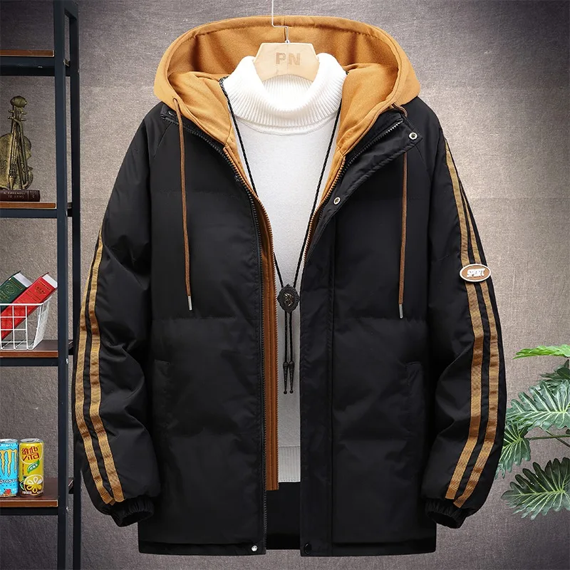 

The Latest Autumn and Winter Couple's Thick Cotton Coat Cotton Jacket Men's Fashionable,Versatile Loose Casual Cotton