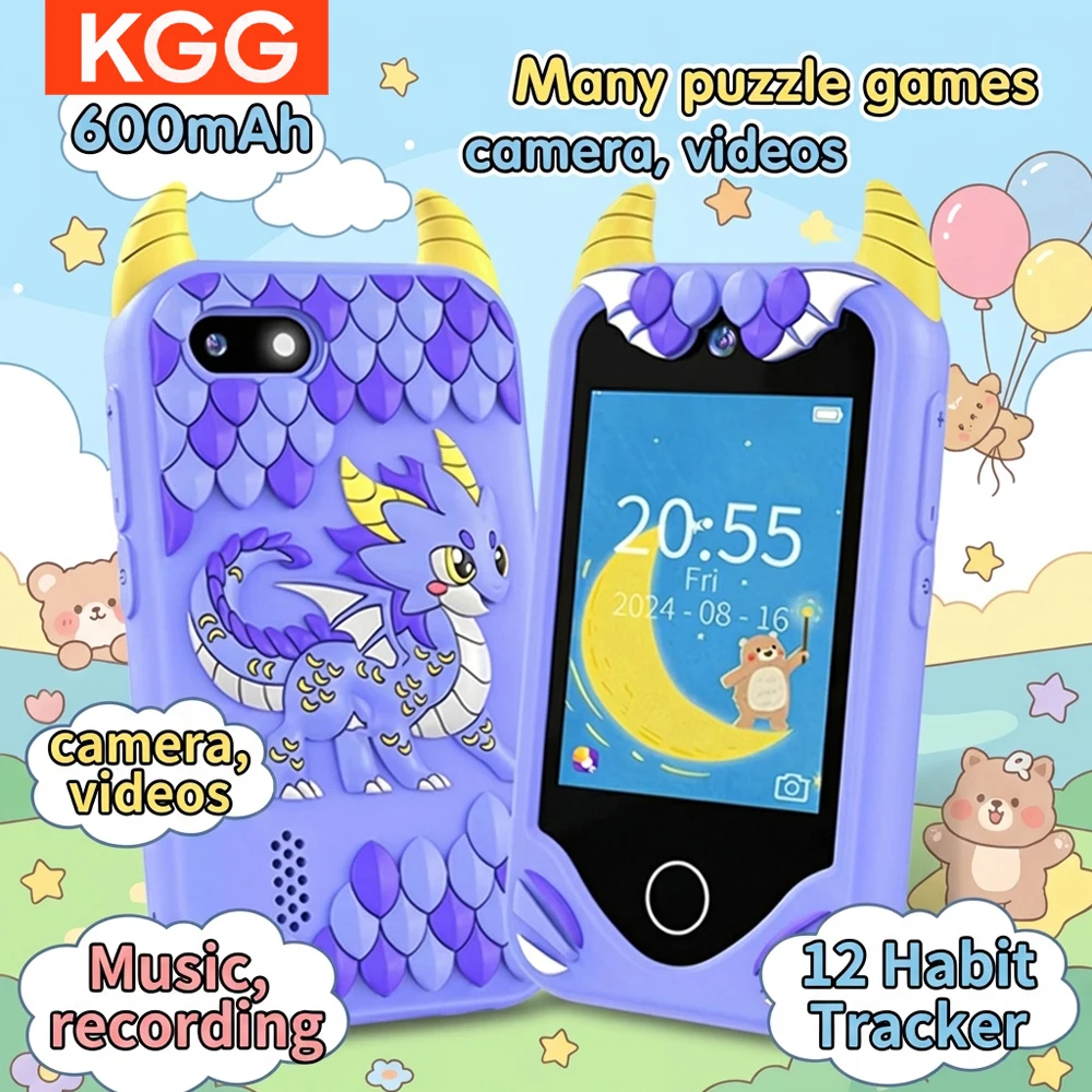 

Детский смартфон-игрушка с сенсорным экраном 2,8 дюйма, двумя камерами, музыкальным и видеоигровым плеером, развивающий подарок