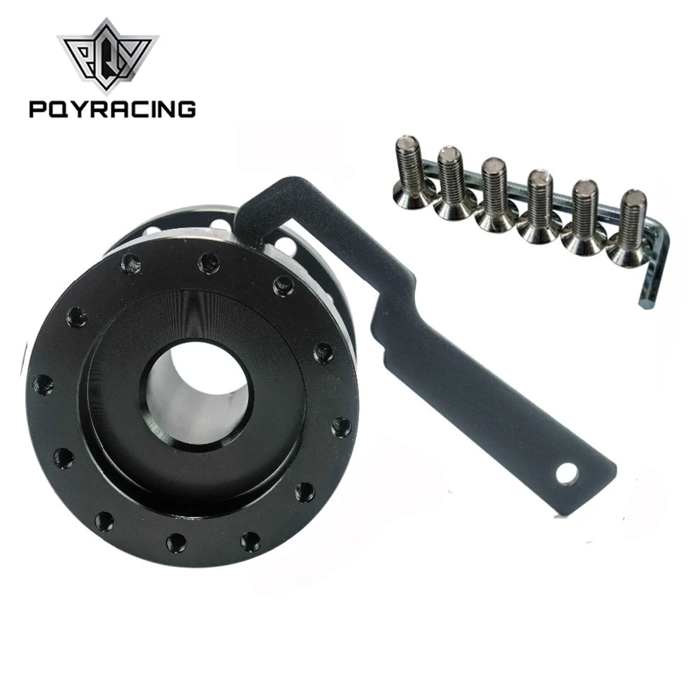 

PQY - BLACK ADJUSTABLE 40MM TO 70MM STEERING WHEEL SPACER BOSS HUB KIT PQY-SWF21