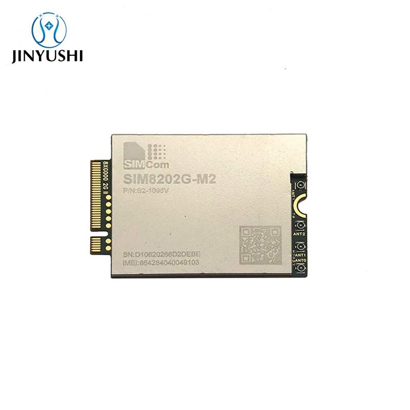 

SIMCOM SIM8202G‐M2 M.2 5G module Kits USB adapter 5G antenna Multi-Band NR/LTE-FDD/LTE-TDD/HSPA+ supports R15 5G NSA/SA Sub-6G