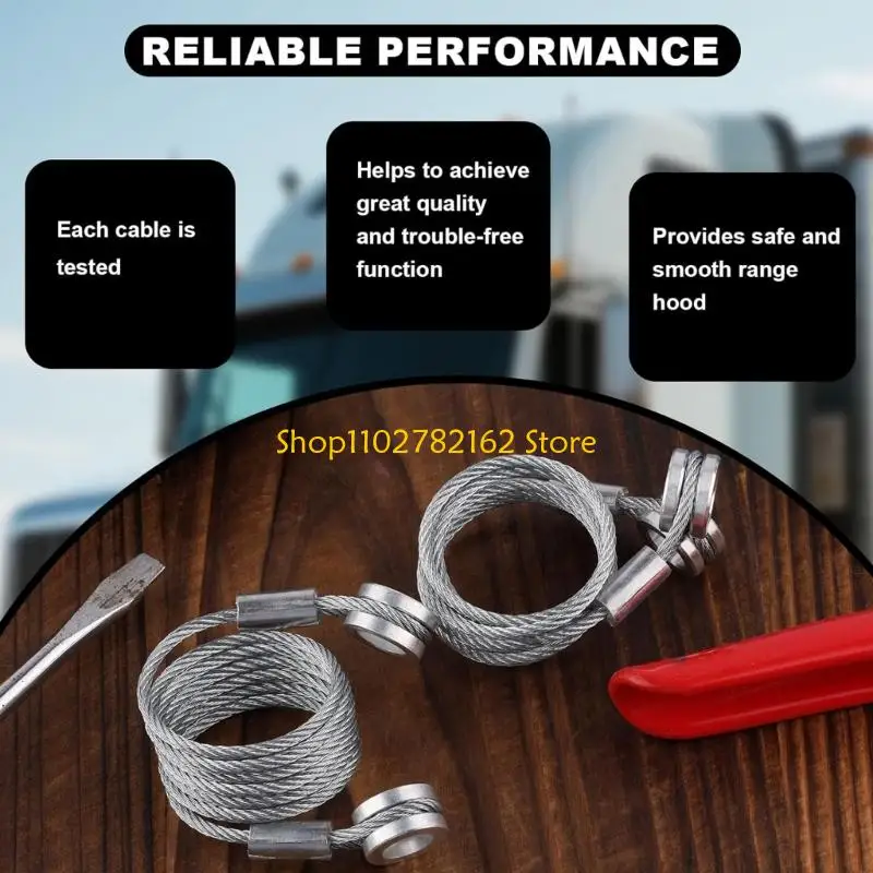 547B 2pcs Finish Neighborhood Cable Replacement Set For Quick Maintenance Simple Process