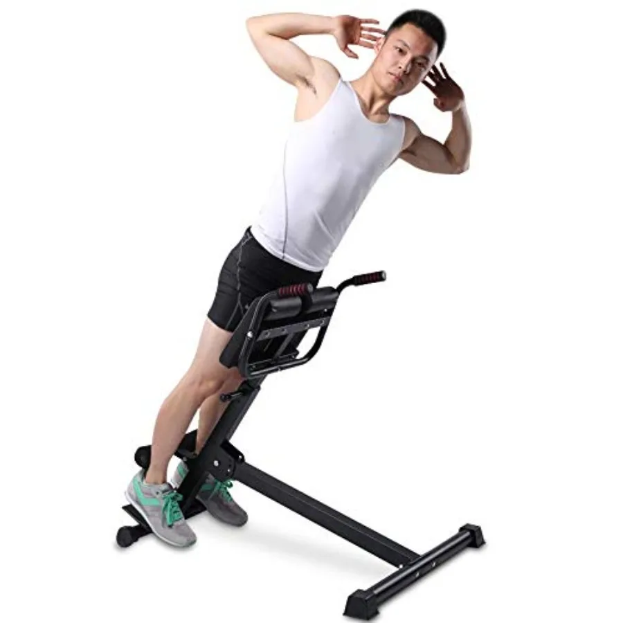 X FACTOR Silla romana multifuncional Banco de ejercicios de hipertensión ajustable para gimnasio en casa: ideal para espalda y piernas abdominales S