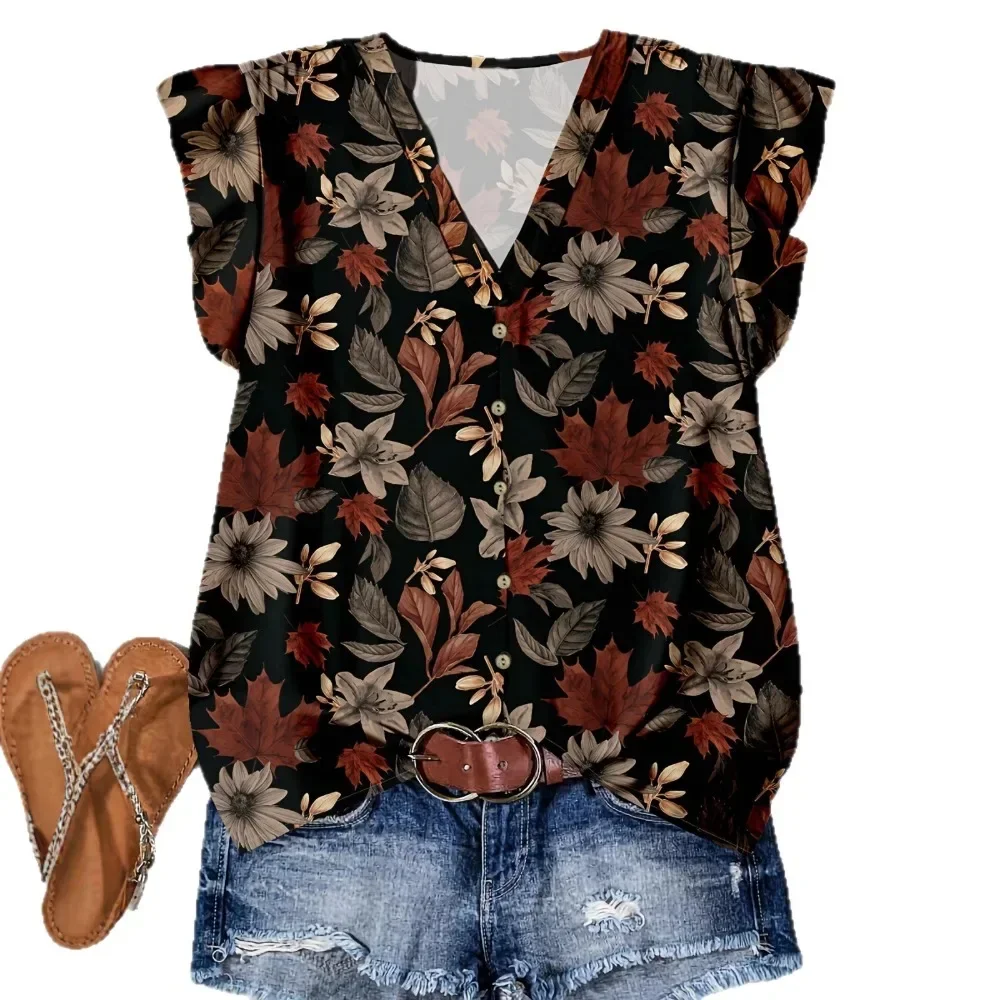 Women Elegant Hooded Sleeve Loose Fit Shirt Casual Fashion Blouse Soft Breathable Daily Wear Versatile Comfy Flattering New