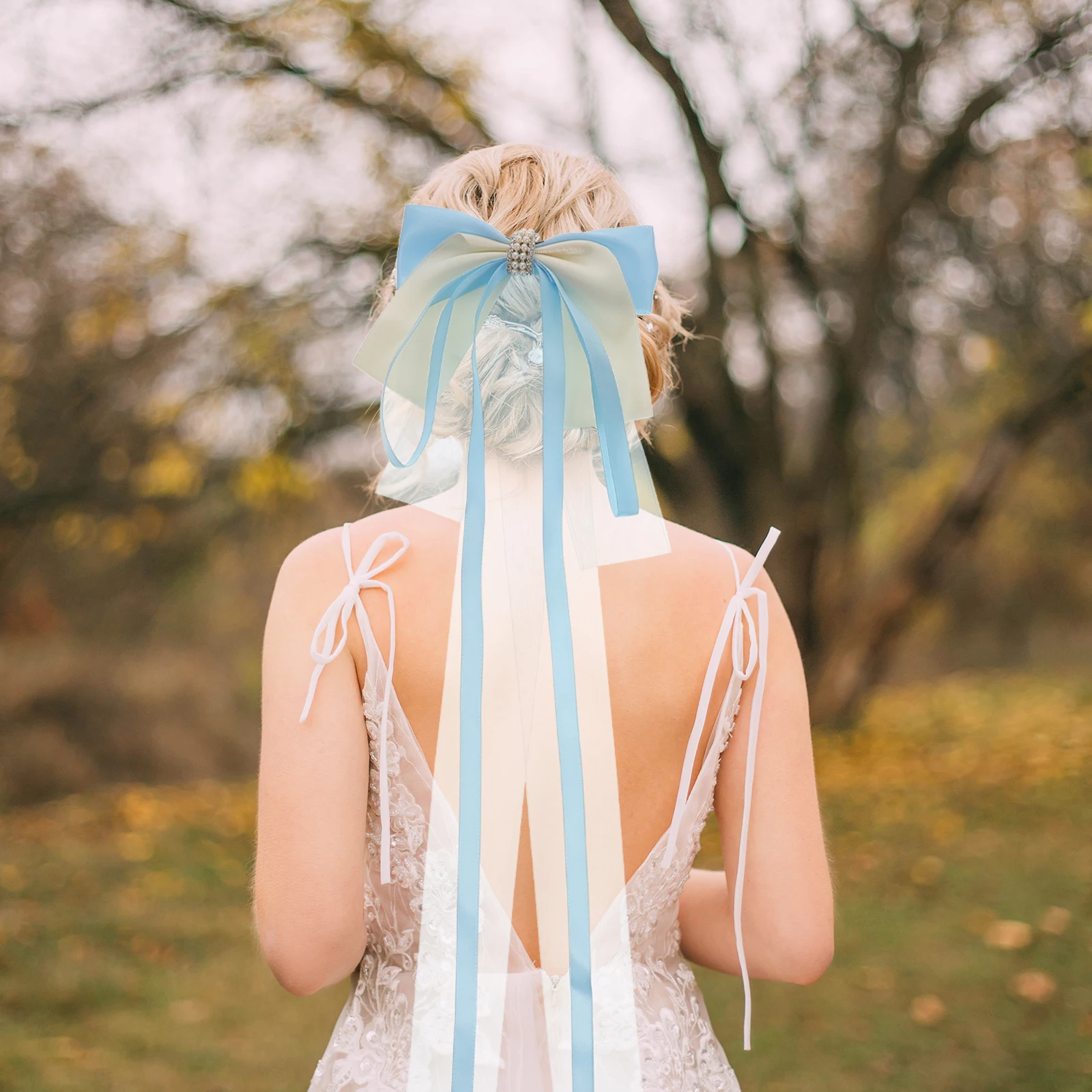 

Big Bow Clips For Women Bowknot Ribbon Accessories Bridal Prom Wedding Party Daily Use Comfortable Non-Pulling Barrette Large