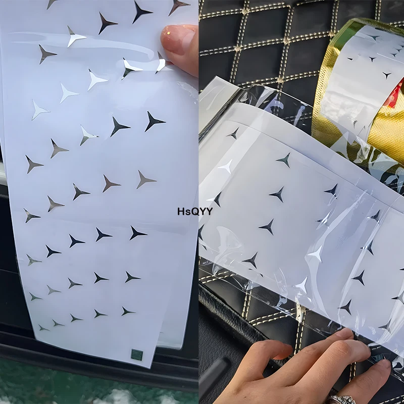 

For Mercedes Benz EQA EQB EQE Class Car Air Intake Grille Decoration Sequin Starry Sky Net Trim Sequins