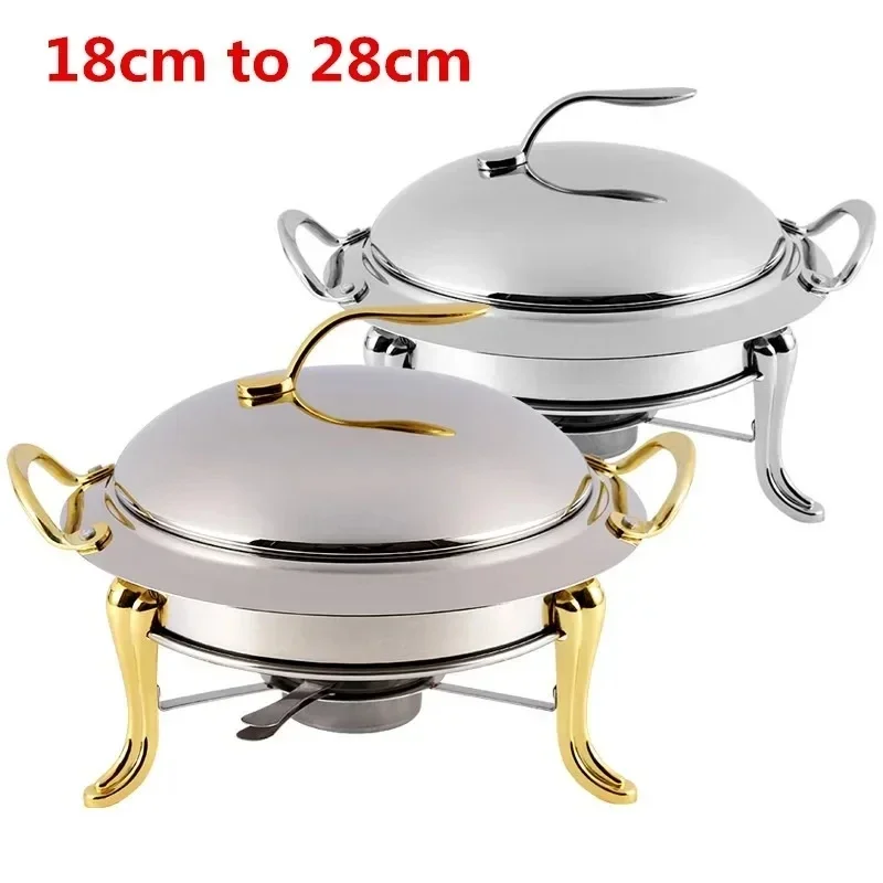 Thickened stainless steel alcohol  dry gold small hotpot restaurant Pot hotel commercial household shabu fry pot hot pot