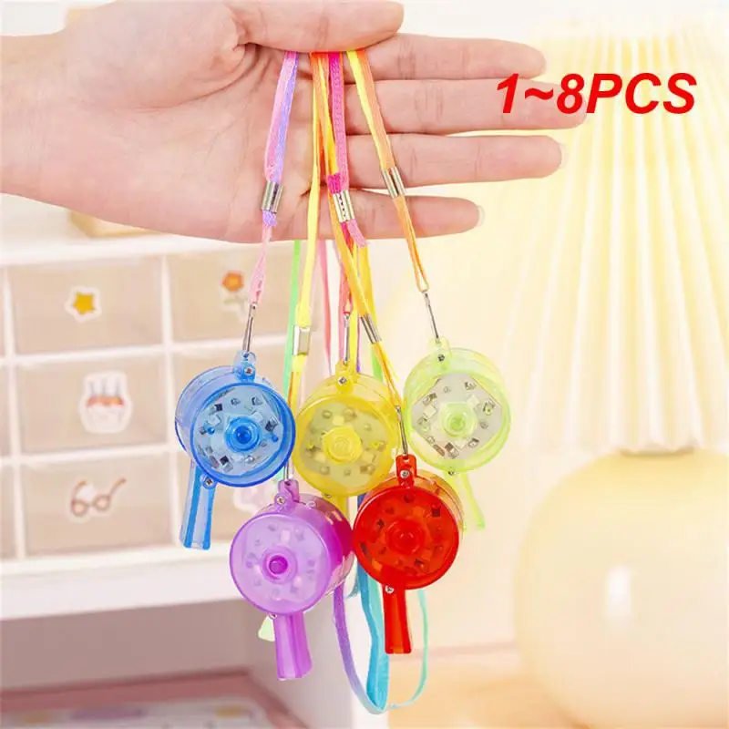 Glowing Whistle Random Color Cheer Props Whistle Fine Workmanship Simple And Delicate Whistle Toy Household Products