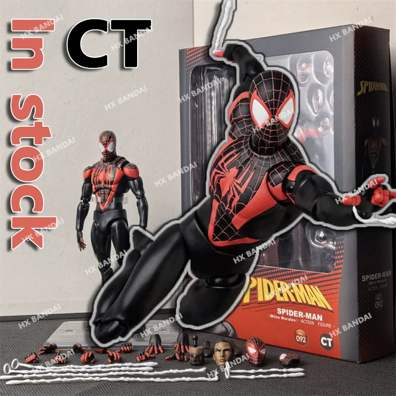 

In Stock Ct Toys Spiderman Miles Morales Mafex 092 Spider-Man Figure Shf Spider Man Anime Action Figure Figurine Model Gift Toys