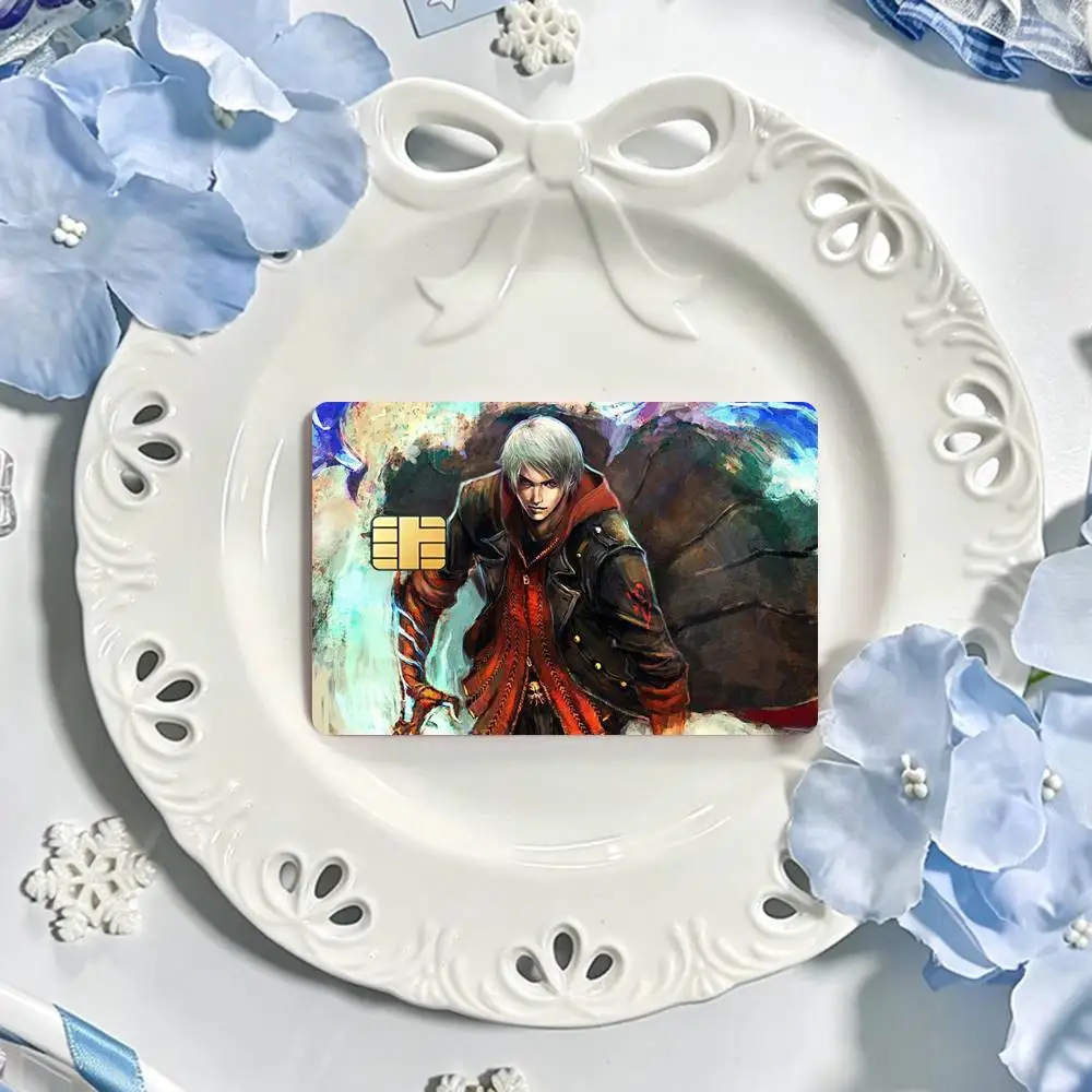 Devil May Cry DMC Nero Cool  Card HD Stickers Game Card Decal Card Matte Film Skin Small Chip Waterproof Sticker