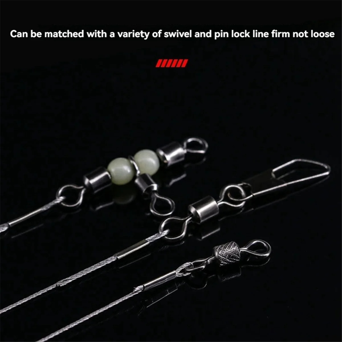 ABGN 200 قطعة الصيد العقص الأكمام خيط صنارة الصيد تجعيد سلك زعيم النحاس أنبوب موصلات الصيد برميل واحد 1.8x10 مللي متر