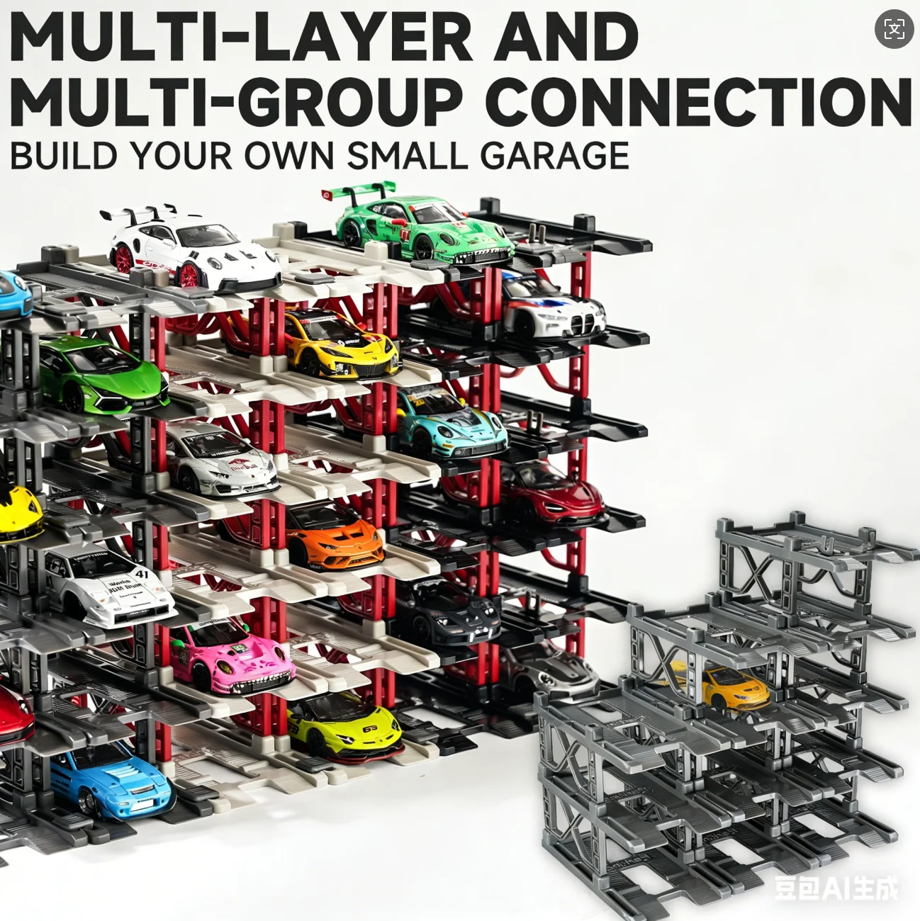 

Модульные миниатюрные модели HJMX 1/64 для парковки, без предустановленных деталей, для создания миниатюрных сцен.