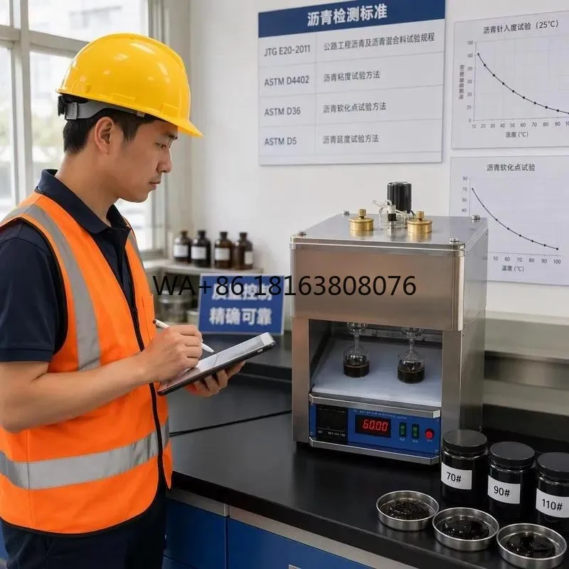 Digital Asphalt Aggregate Adhesion Toughness Tester Laboratory Asphalt Adhesion Strength Measurement Equipment
