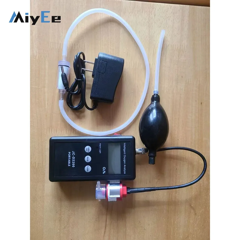 JC-D2200 Portable Oxygen Analyzer O2 Analyzer (w/ UK Sensor) Supports Oxygen Range of 0.000-99.99%