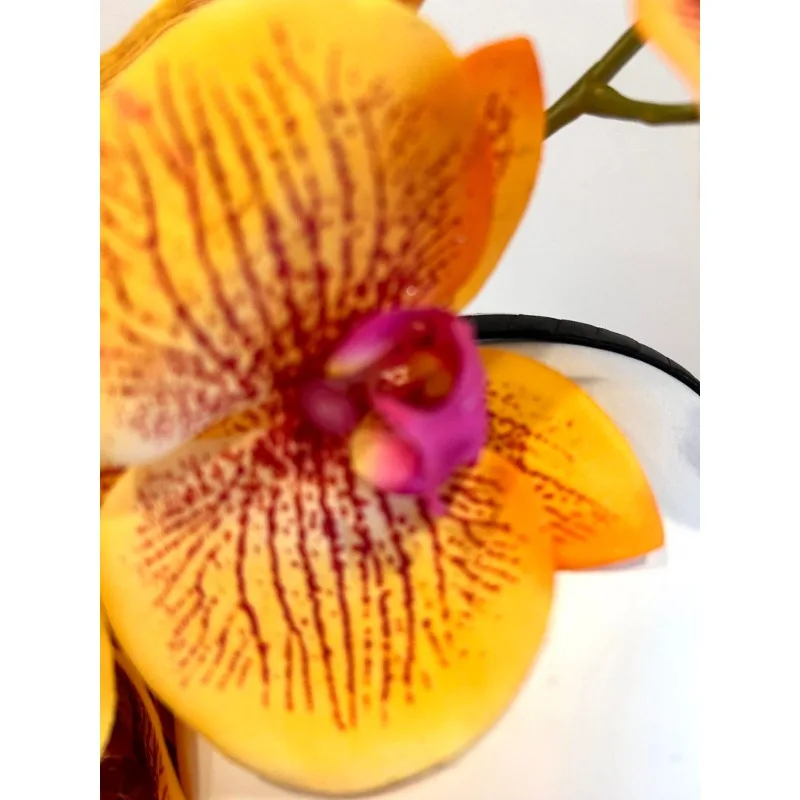 Orange hot pink fascinator- Kentucky Kentucky Derby flower headband view 4