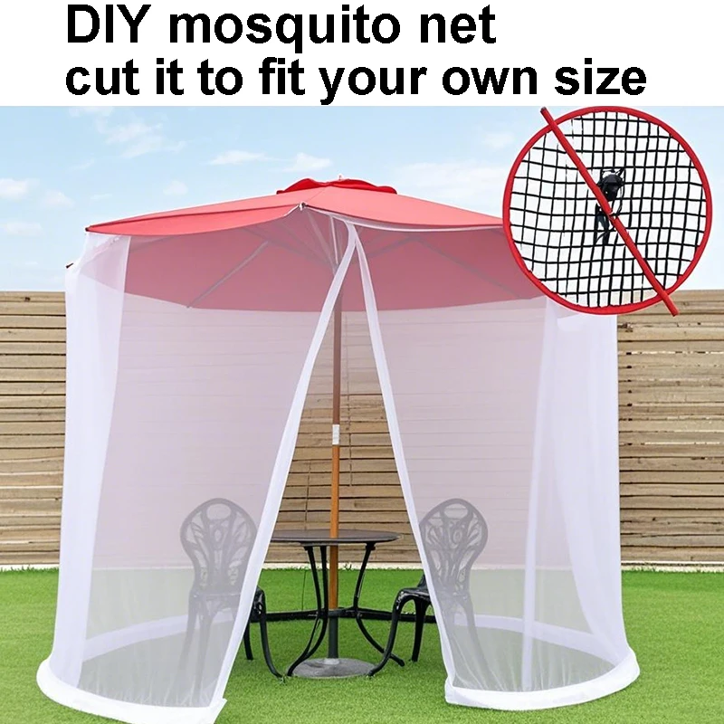 DIY Mosquito Netting Camping Outdoor Huntting Garden Dormitory Tent Picnic Cut Fit Size Mosquito Nets 3*3 4*4 5*5 6*6 7*7 8*8m