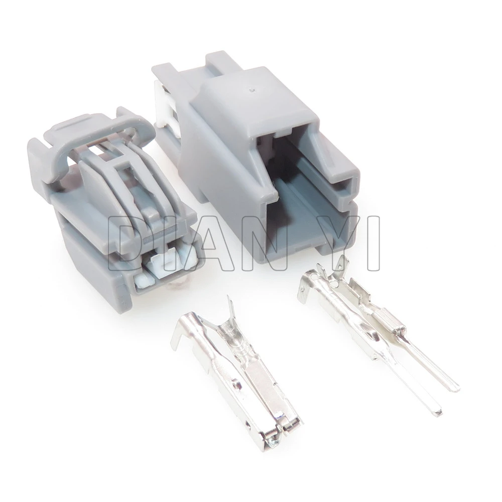 1 Set 2 Way Auto Male Female Docking Connector  With Cables 7282-6443-40 7283-6443-40 AC Assembly Car Wire Cable Unsealed Socket