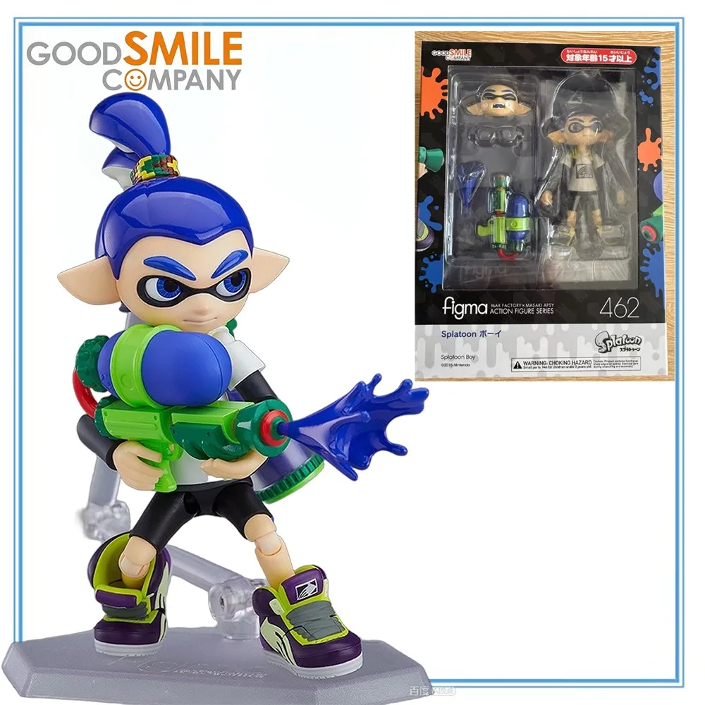 

100% Оригинальный, в наличии, Good Smile Company Figma ( # 462) Фигурка Splatoon Boy, фигурка-инклинг из Splatoon, аниме-фигурка, готовая фигурка