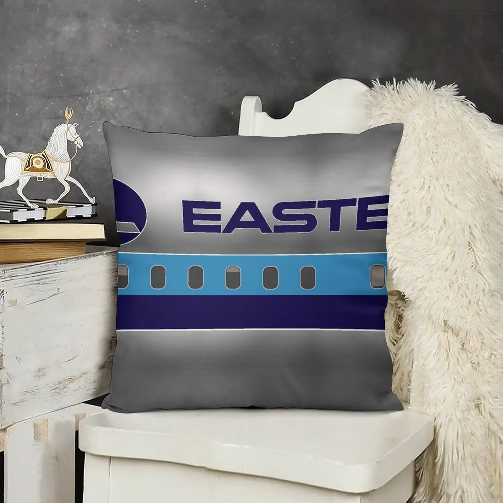 

Plane Tees - Eastern Air Lines (Silver) Throw Pillow Sofa Cushions Cover Custom Cushion pillow