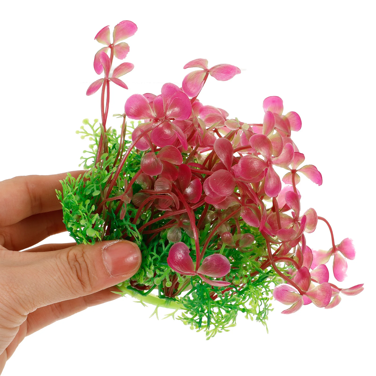 

Fake Plant Decor Green Leaf Aquariums for Simulated Fish Tank Decoration Artificial Greenery Decorations