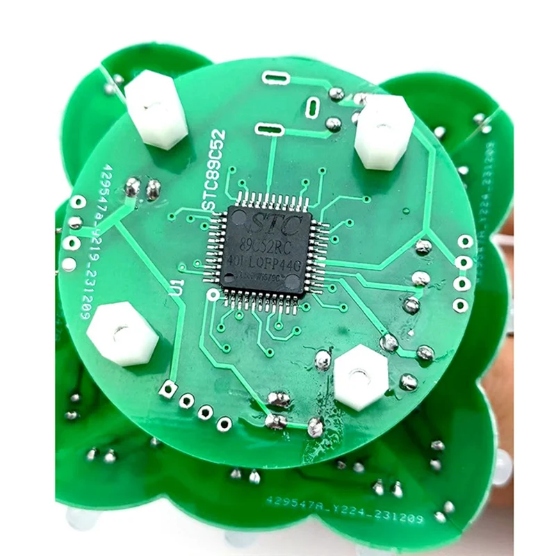 AB15-3D ستيريو شجرة عيد الميلاد LED لتقوم بها بنفسك عدة أحمر/أخضر/أصفر LED فلاش مجموعة دوائر كهربائية للتعلم ممارسة لحام الإلكترونيات
