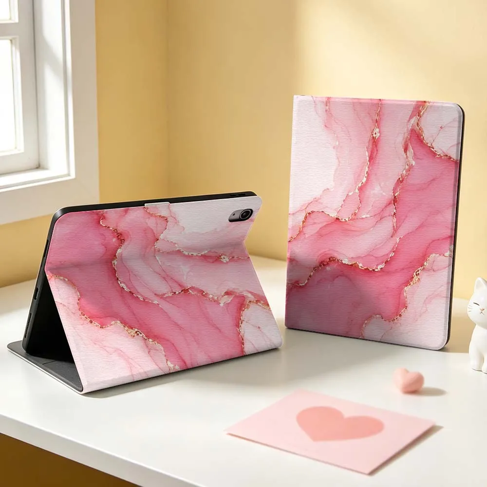 Color Marble Texture Fashion Soft For Apple iPad Pro Mini Air A16 A17 A14 4 5 6 7 6th 12th Gen M5 11 13 M4 Pen Tray Tablet Case