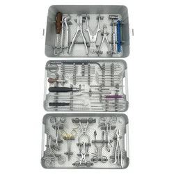 Veterinary Orthopedic Instrument Locking Plate, K Wire, Forceps, Retractor And Drill Bits basic instrument set