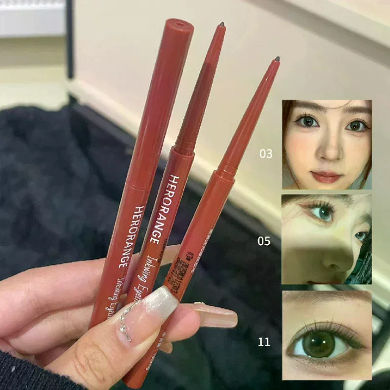 10 Kolorów Kredka do Oczu Wodoodporna Długotrwała Czarna Brązowa Łatwa w Aplikacji Cień do Powiek Kontur w Sztyfcie Makijaż Jedwabnika