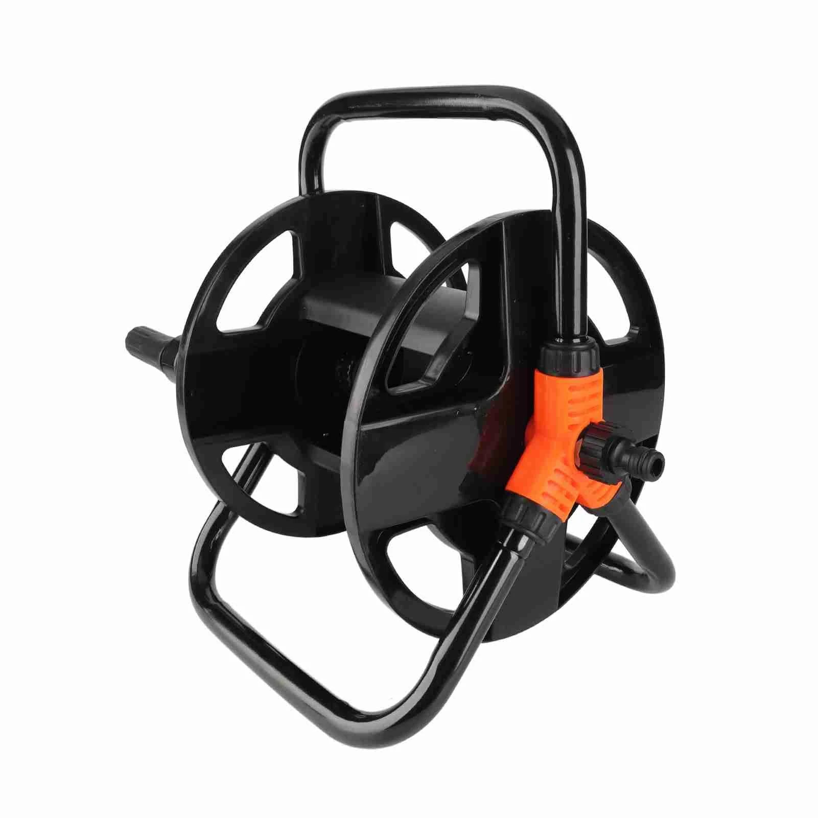 

Портативная катушка для садового шланга, АБС-пластик, дизайн с одним рычагом, стеллаж для хранения водопроводных труб для сада, автомойки, полива