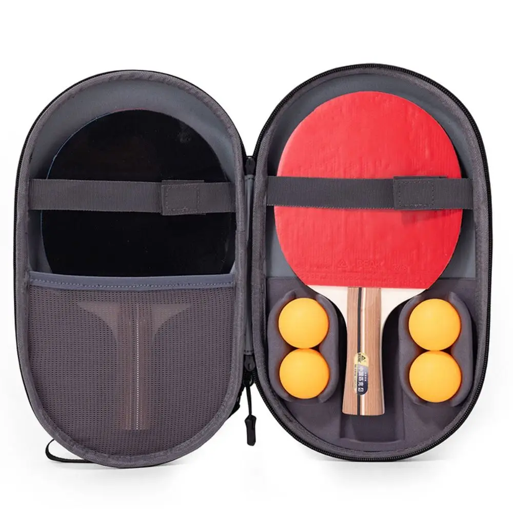 Portable EVA Table Tennis Paddle Case Protective Waterproof Table Tennis Rackets Bag Zip Pocket Shockproof Ping Pong Cases