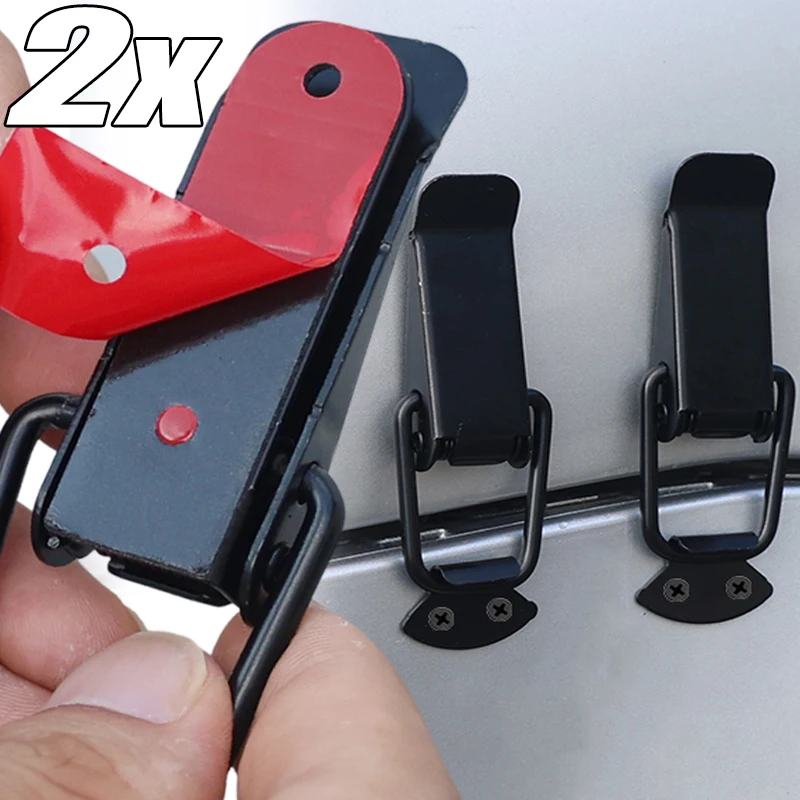 2pcs Car Bumper Pull Hooks Small/large Size Connecting Locks Auto Fixing Clips Fastener Clip Universal Bumper Quick Release Hook