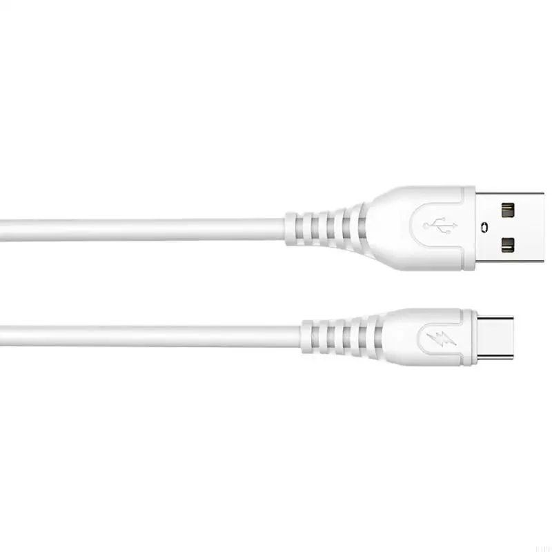 E1PF USB2.0 Charging Cable Quick Charging Data Cord Male 2A USB to USB 5Pin/Type C Connector Wire Line for Phones Tablets