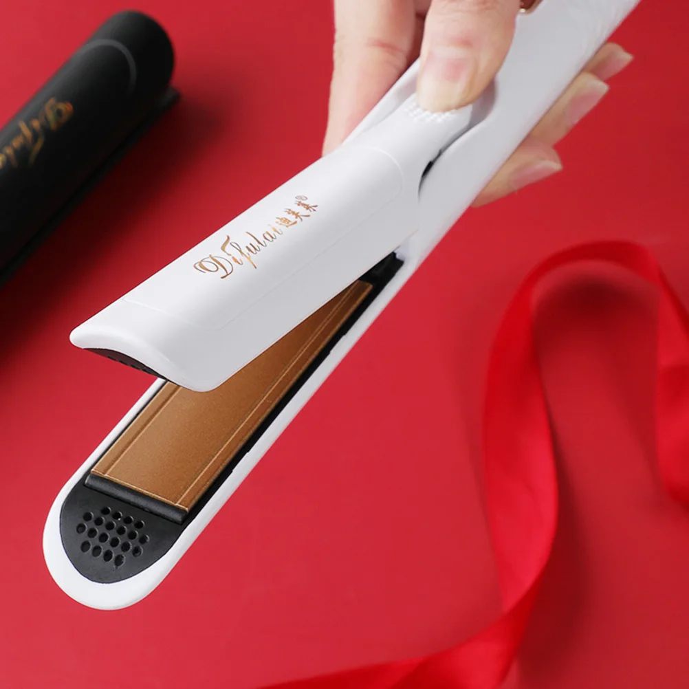 

Hair Straightener Curling Iron Dual Use Steam Straightener Household Degree Rotating Cord Black Us Plug