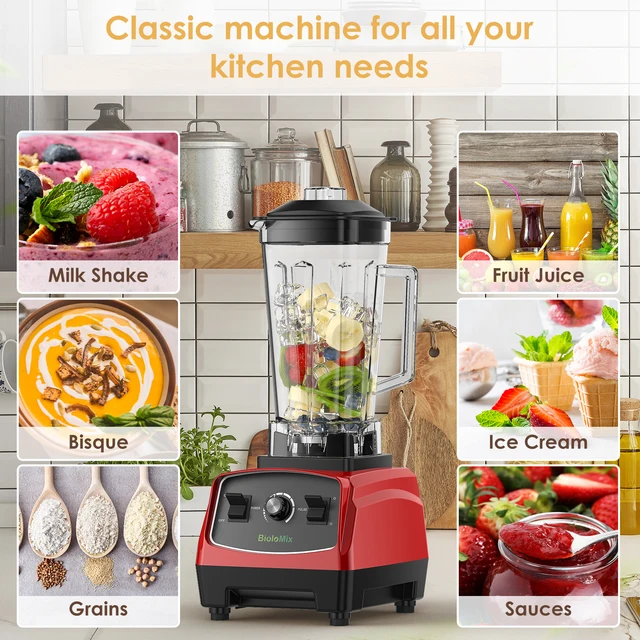Biolomix 3HP 2200W Heavy-Duty Commercial Blender – BPA-Free Juicer & Food Processor – view 6