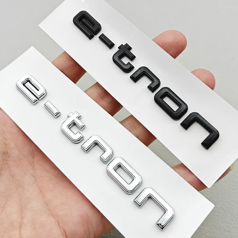 3D ABS Car Letters e-tron Logo Rear Trunk Badge Emblem Decals Sticker For e-tron 30 40 45 50 55 Q4 Q8 GE FZ JK1 Accessories