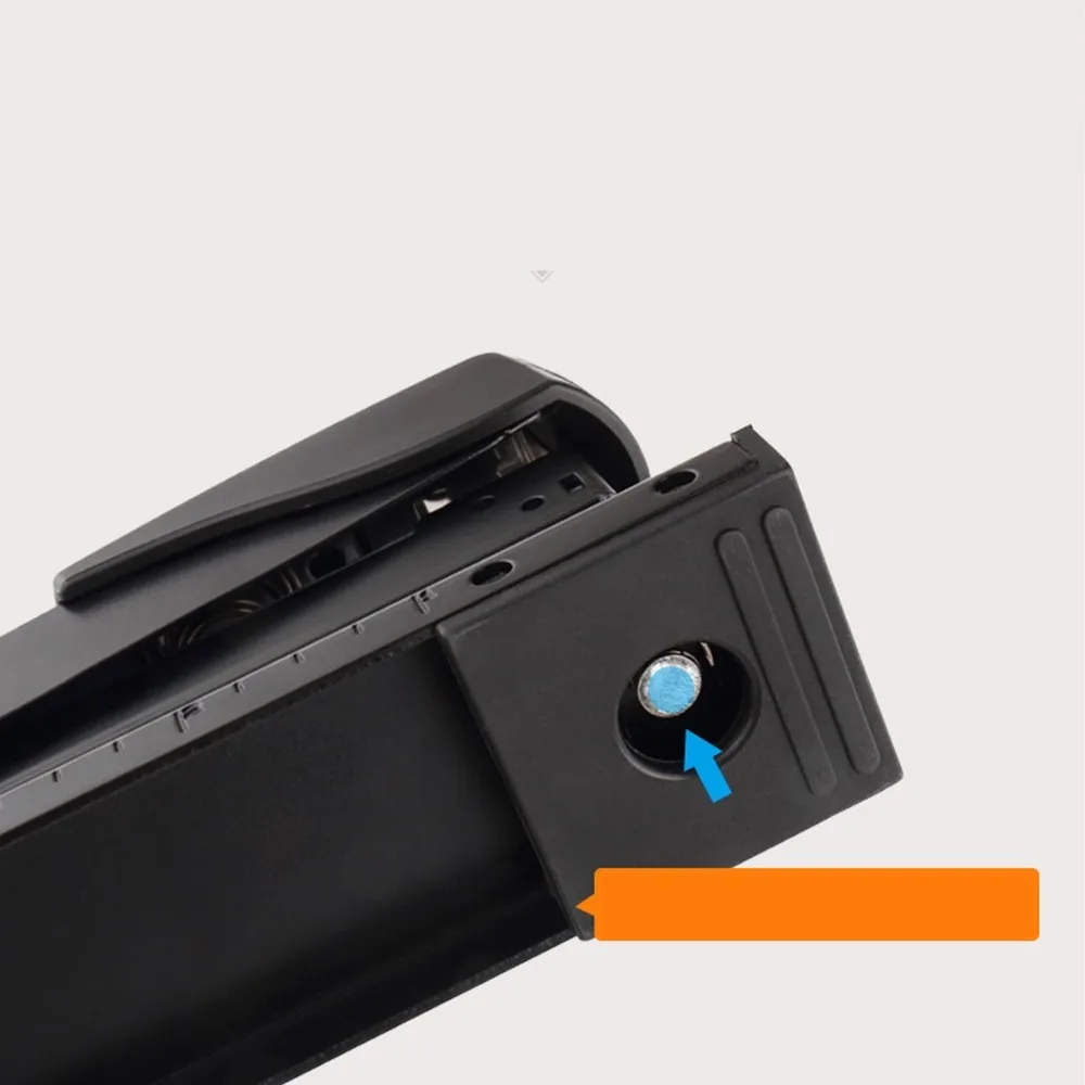 20 Sheets Metal Body Long Reach Stapler Adjustable Throat 20 Sheet Capacity Booklet Stapler Full Strip Black Desktop Stapler