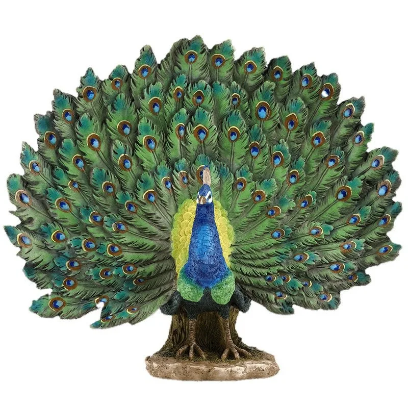 

Peacock open screen entrance ornament, living room creative home decoration, office handicrafts