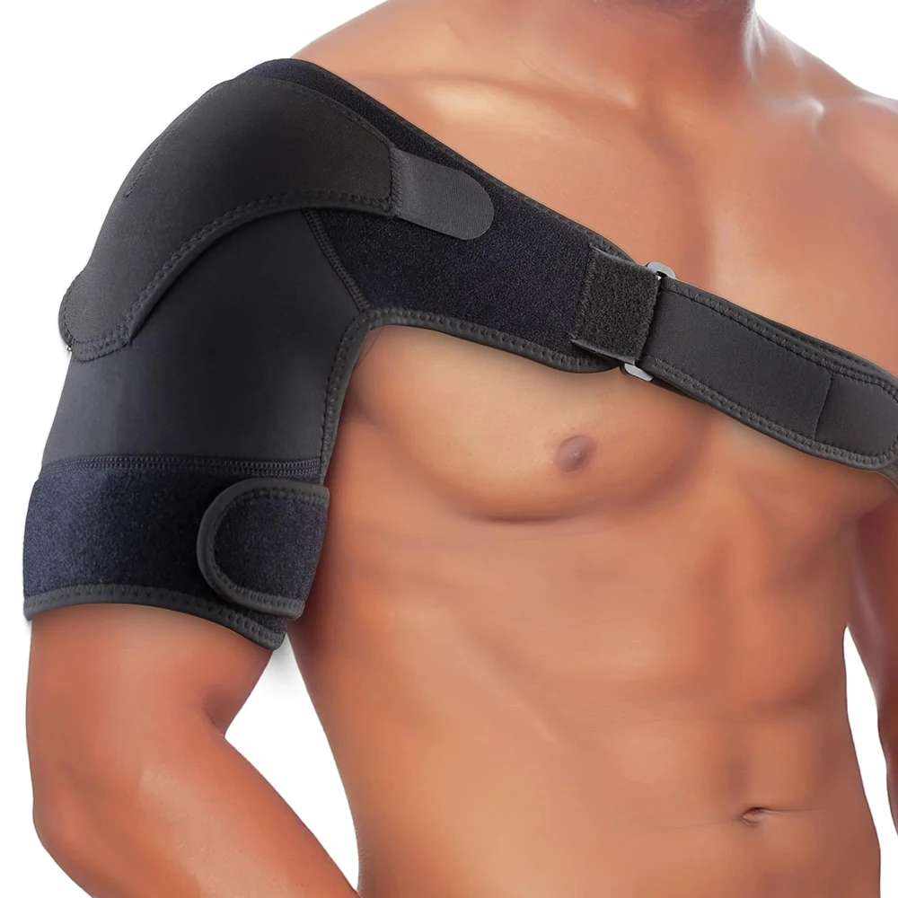 Schulterstütze für Männer & Frauen, Schulter-Stabilitätsorthese, Verstellbare Kompressions-Schulterbandage