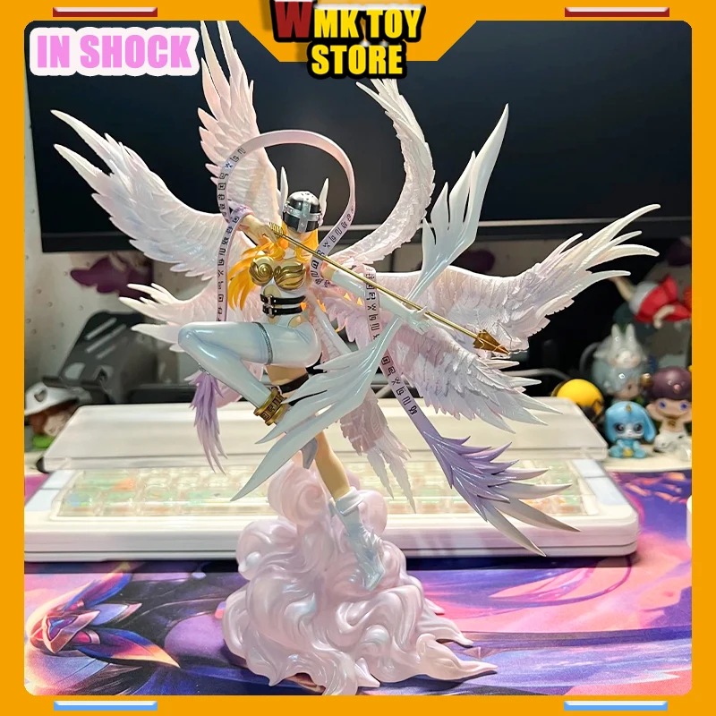 

Digimon Adventure Figure Angewomon Action Figure Archery Angewomon Figurine Anime Doll Collecte Model Kids Customized Toy Gifts