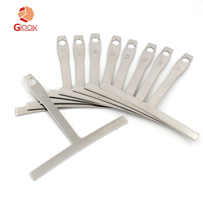 

Guitar Fretboard Radian Ruler Grinding Measuring Ruler Fretboard Curvature Ruler Maintenance Stainless Steel 9 Kinds of Radians