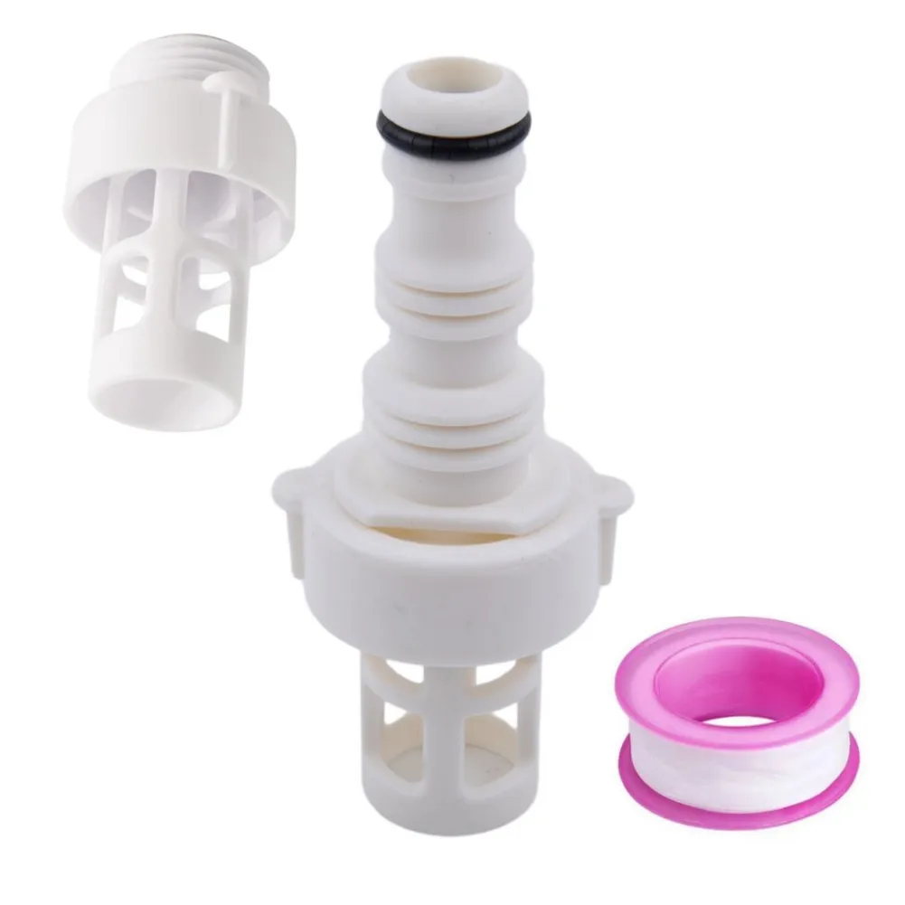 Pool Drain Adapter Set 3PCS for INTEX For Round Frame Pools Supports 10201 and 10184 Interfaces G1/2 Threaded Fitting