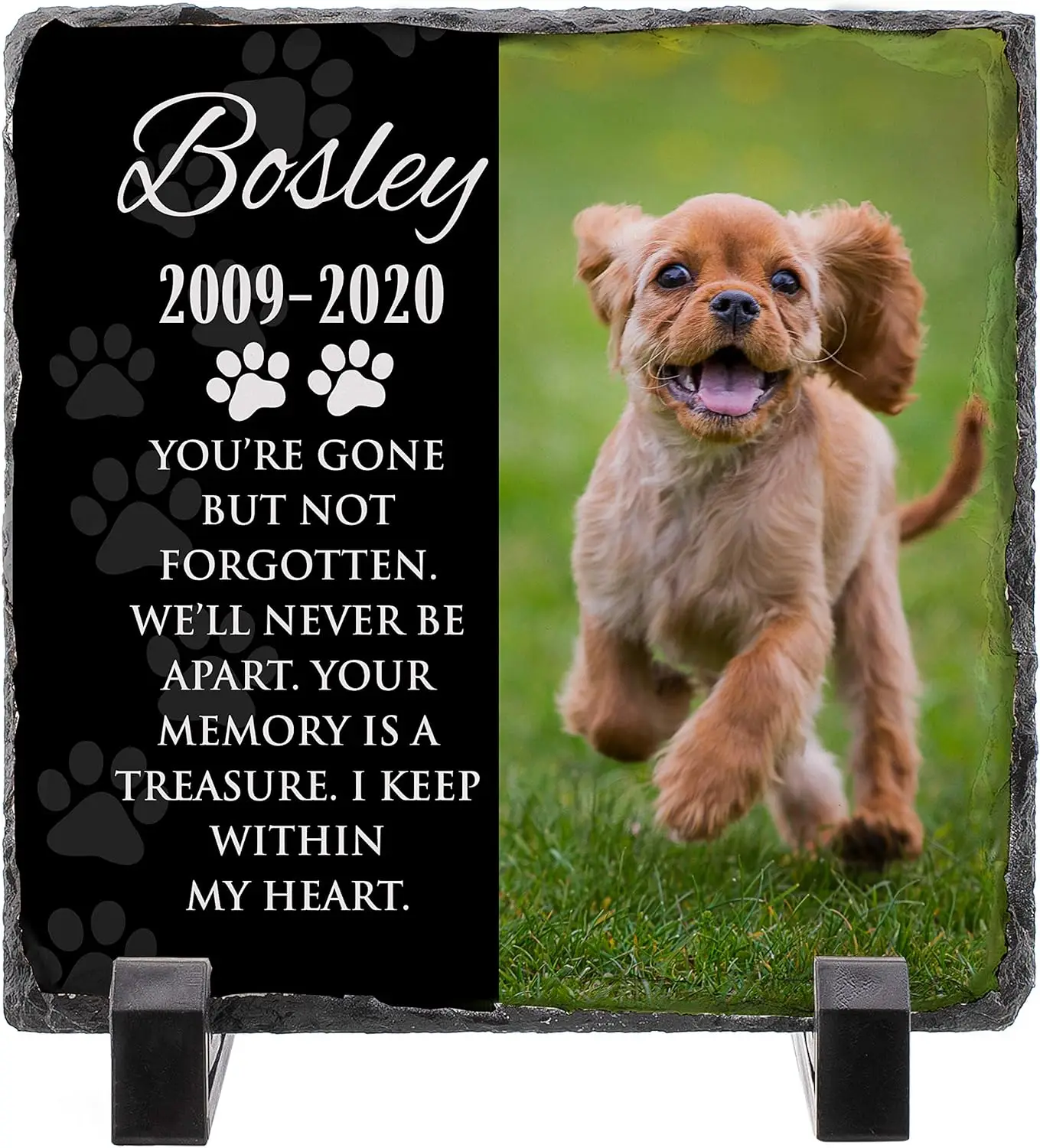 

Памятный камень для собак с фотографией, гранитная табличка 12x12 для питомцев, подарок на память о питомце для дома и улицы